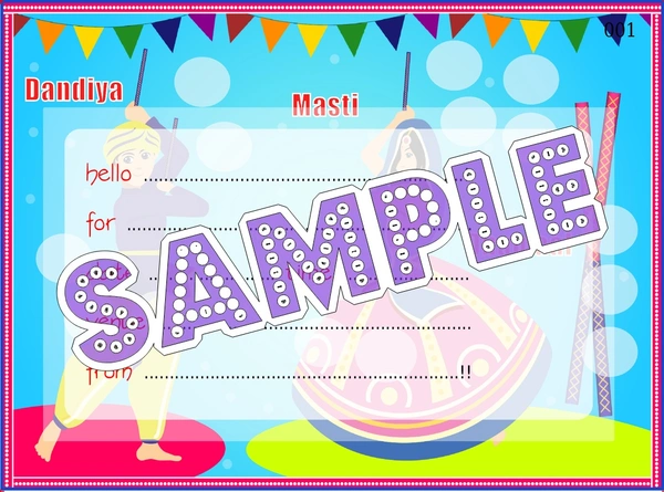 perty Dandiya theme Cards (list3762_1) - 16