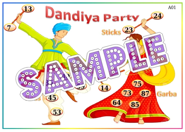 perty Dandiya theme Tambola Housie (list247_3) - 24
