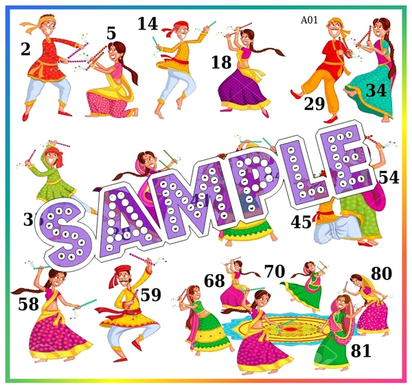 perty Dandiya theme Tambola Housie (list248_4) - 36