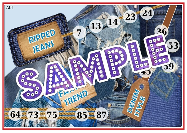 perty Denim theme Tambola Housie (list1232_1) - 16