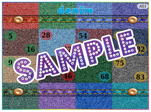 perty Denim theme Tambola Housie (list2267_1) - 24