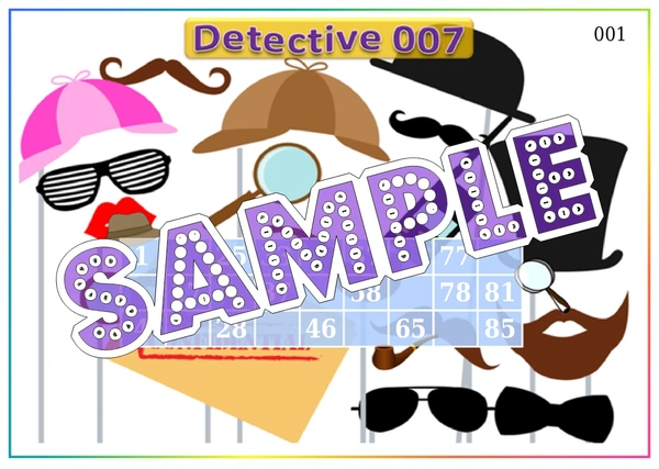 perty Detective theme Tambola Housie (list2840_2) - 16