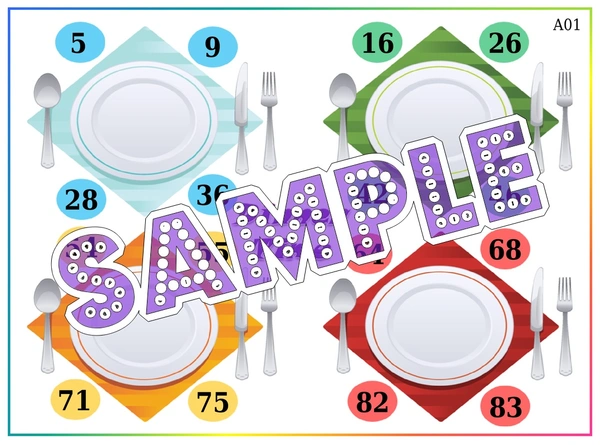 perty Dinner theme Tambola Housie (list2410_1) - 16