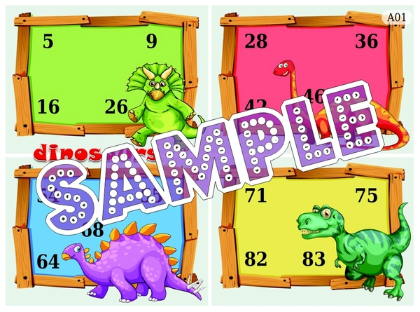 perty Dinosaur theme Tambola Housie (list2160_1) - 24
