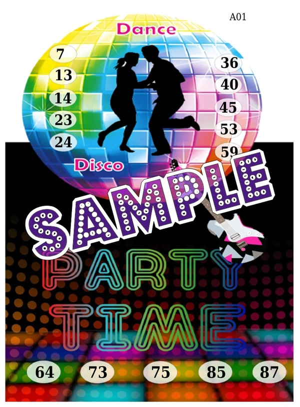 perty Disco theme Tambola Housie (list1210_1) - 16