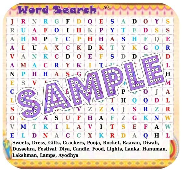 perty Diwali theme Paper Games (list1570_1) - 36