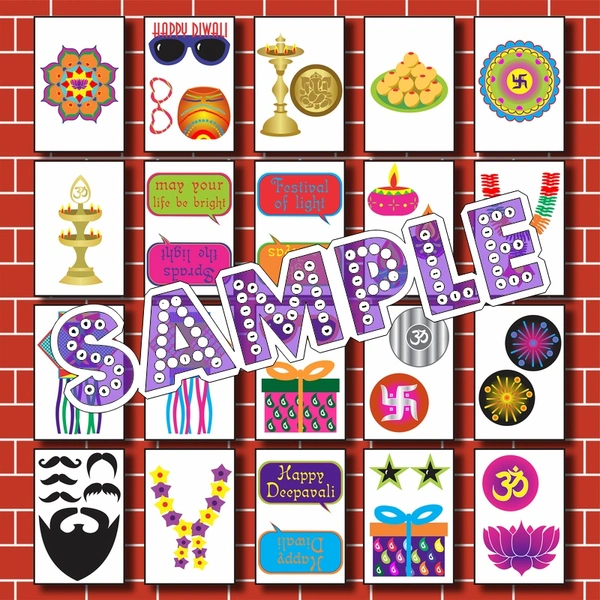 perty Diwali theme Props (list3314) - 6 x 4.4