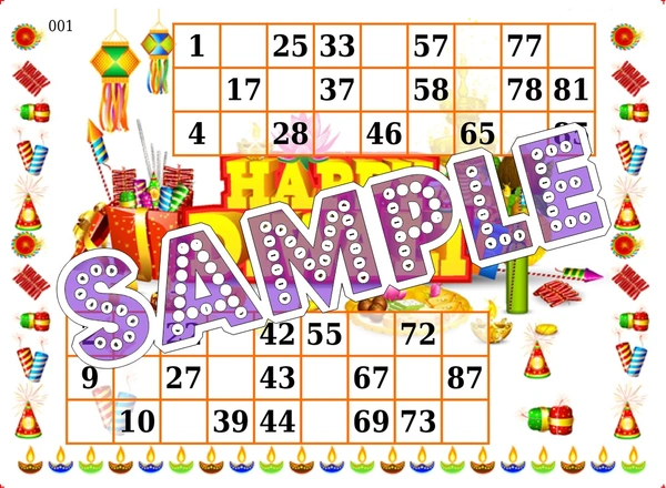 perty Diwali theme Tambola Housie (list1007_1) - 16