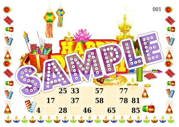 perty Diwali theme Tambola Housie (list2453_1) - 48