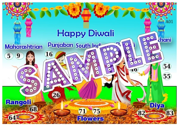 perty Diwali theme Tambola Housie (list2919_1) - 16