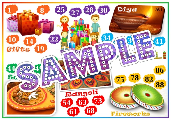 perty Diwali theme Tambola Housie (list643_2) - 48