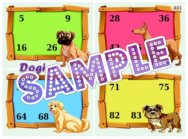 perty Dog theme Tambola Housie (list2153_1) - 48
