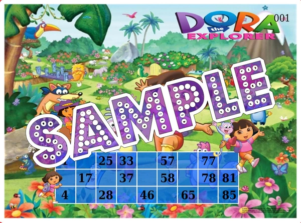 perty Dora theme Tambola Housie (list2184_1) - 24