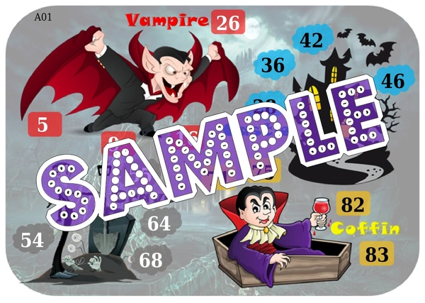 perty Draculla theme Tambola Housie (list506_1) - 48