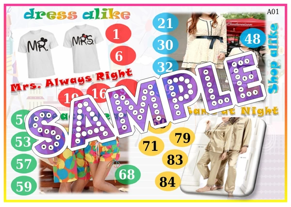 perty Dress Alike theme Tambola Housie (list695_1) - 24