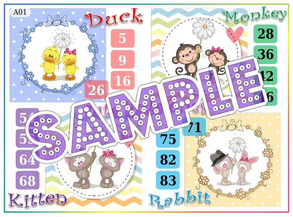 perty Duck theme Tambola Housie (list2170_1) - 24