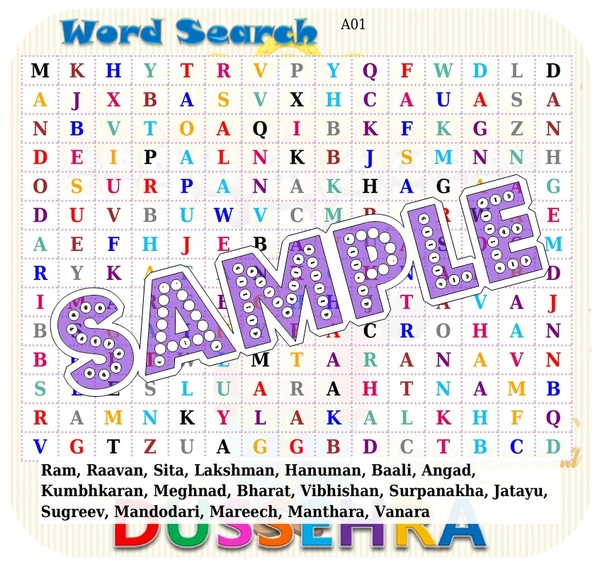 perty Dussehra theme Paper Games (list1910_1) - 12