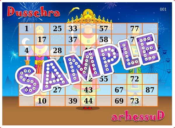 perty Dussehra theme Tambola Housie (list2982_1) - 48