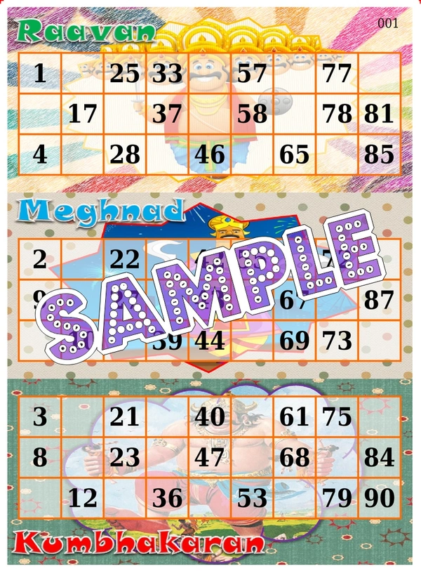 perty Dussehra theme Tambola Housie (list3010_1) - 16