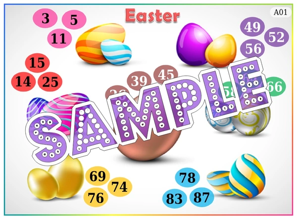 perty Easter theme Tambola Housie (list2279_1) - 48
