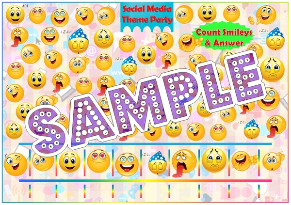 perty Emoji theme Paper Games (list1582_1) - 4