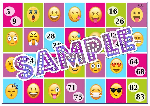 perty Emoji theme Tambola Housie (list1445_1) - 24