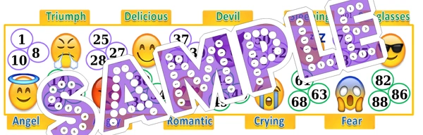 perty Emoji theme Tambola Housie (list2761_1) - 24