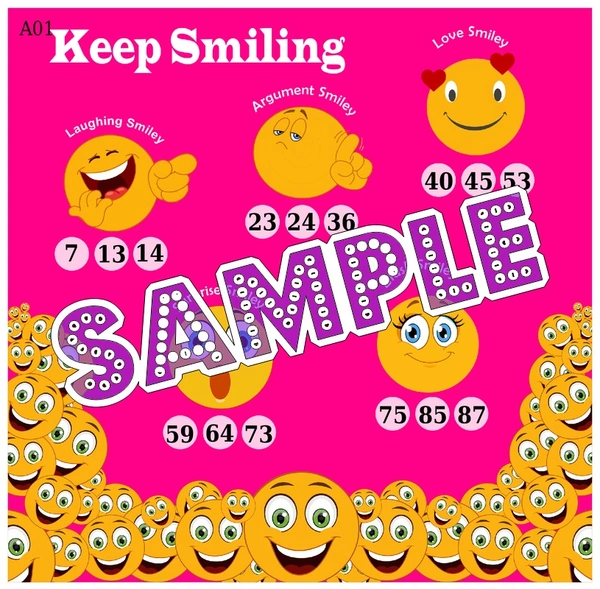 perty Emoji theme Tambola Housie (list3233_1) - 18