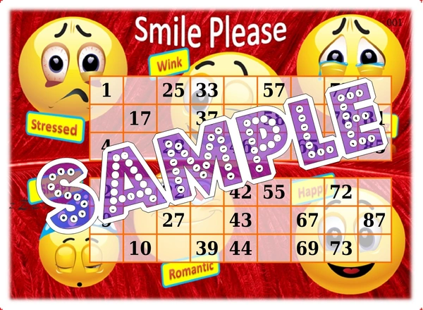 perty Emoji theme Tambola Housie (list3276_1) - 24