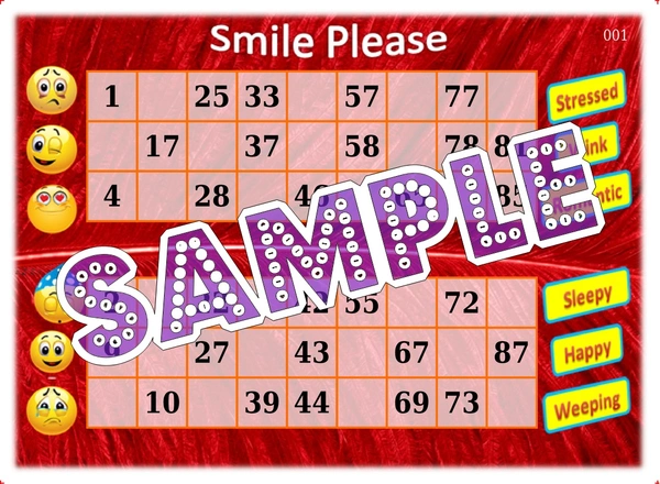 perty Emoji theme Tambola Housie (list3277_1) - 24