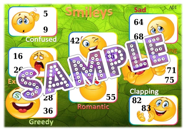 perty Emoji theme Tambola Housie (list343_3) - 24