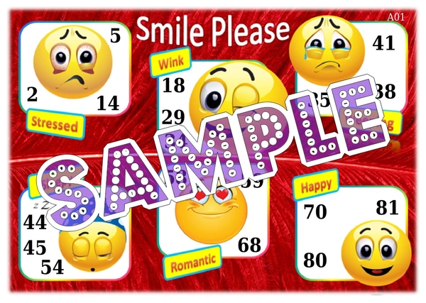 perty Emoji theme Tambola Housie (list344_3) - 24