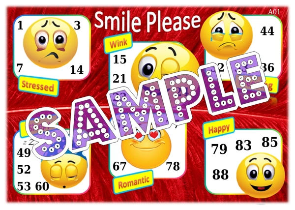perty Emoji theme Tambola Housie (list344_4) - 24