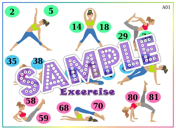 perty Exercise theme Tambola Housie (list2435_1) - 24
