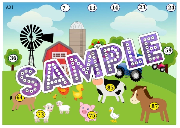 perty Farm theme Tambola Housie (list3295_1) - 24