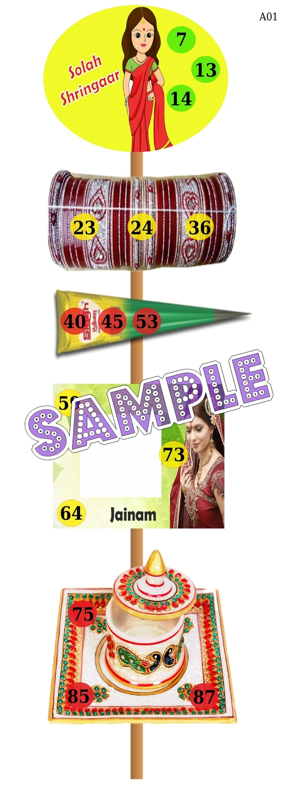 perty Fashion theme Tambola Housie (list1400_1) - 8