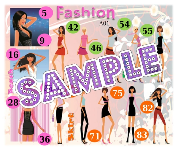 perty Fashion theme Tambola Housie (list288_2) - 72