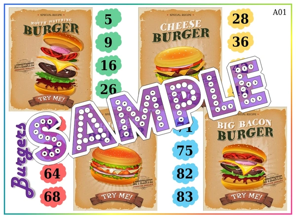 perty Fast Food theme Tambola Housie (list2287_1) - 48