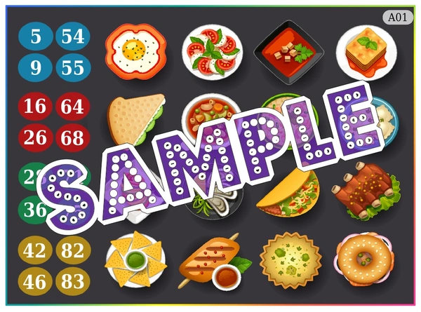 perty Fast Food theme Tambola Housie (list2296_1) - 48