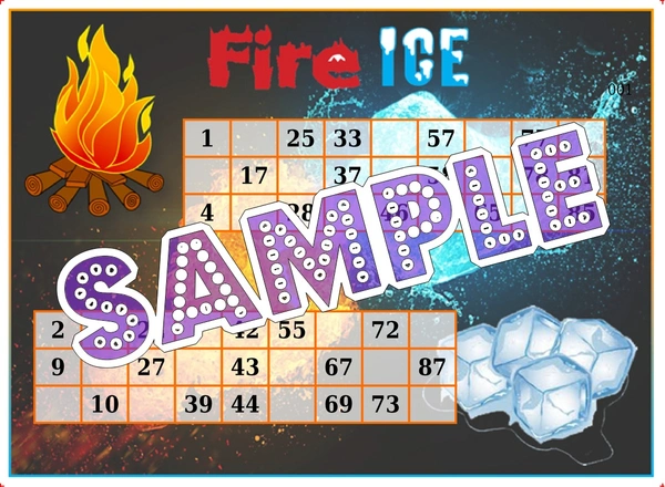 perty Fire Ice theme Tambola Housie (list1365_1) - 48