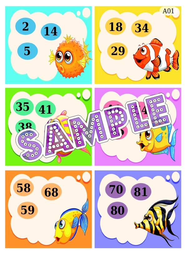 perty Fish theme Tambola Housie (list2291_1) - 48