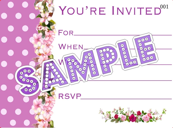 perty Floral theme Cards (list3430_1) - 16