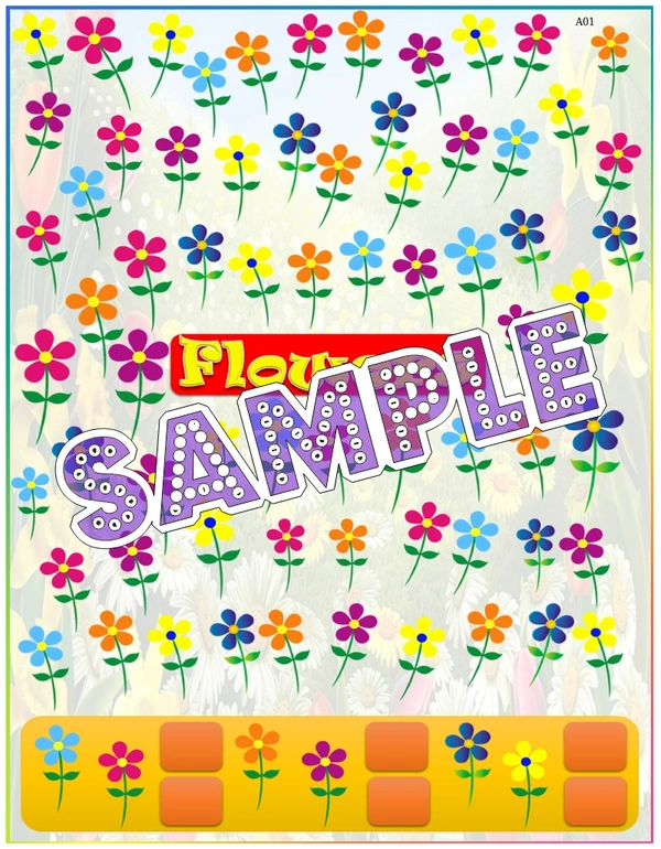 perty Floral theme Paper Games (list1604_1) - 6