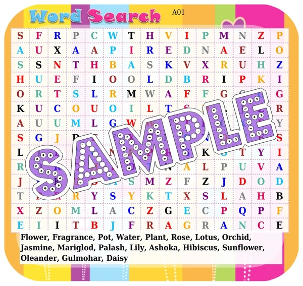 perty Floral theme Paper Games (list1901_1) - 12