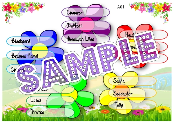 perty Floral theme Tambola Housie (list1051_1) - 24