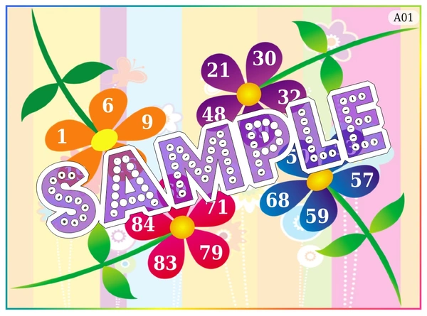 perty Floral theme Tambola Housie (list2196_1) - 48