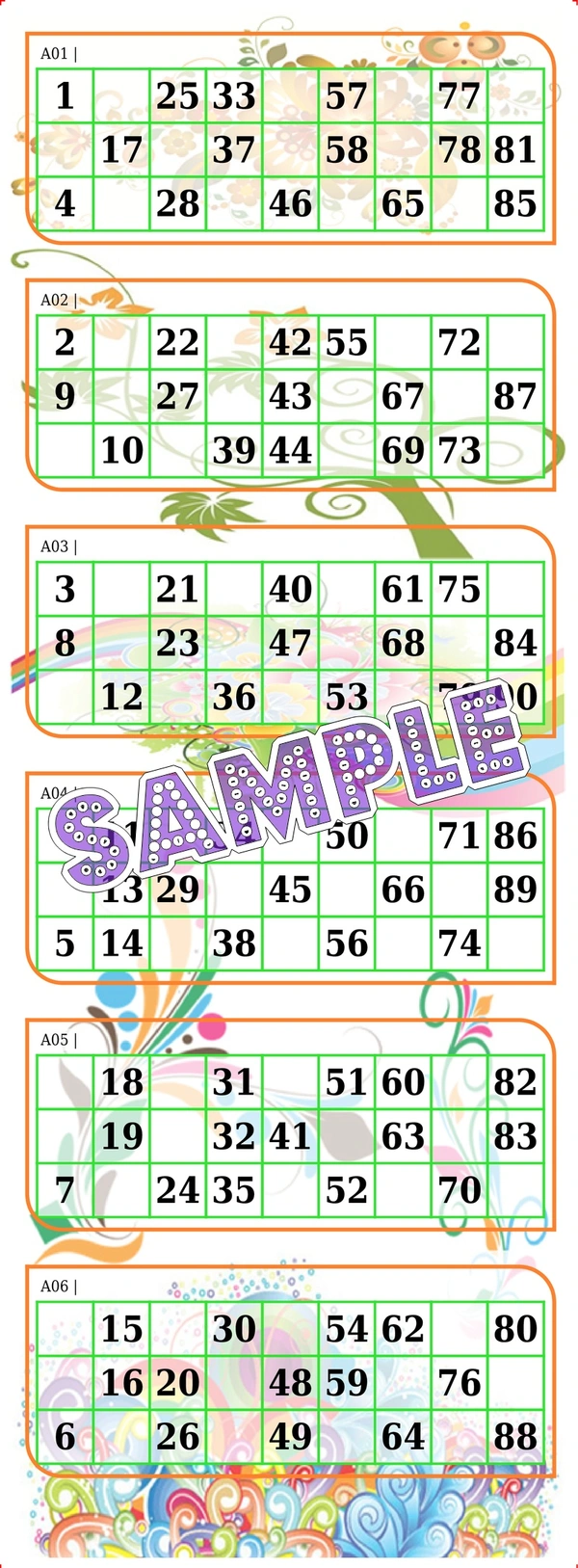 perty Floral theme Tambola Housie (list2703_1) - 8