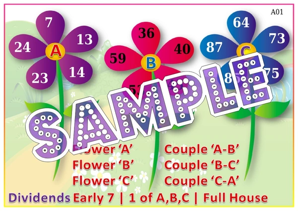 perty Floral theme Tambola Housie (list2785_1) - 48