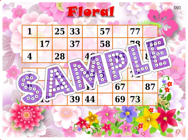 perty Floral theme Tambola Housie (list2901_1) - 48