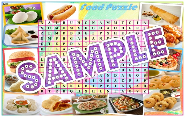 perty Food theme Paper Games (list462_1) - 8